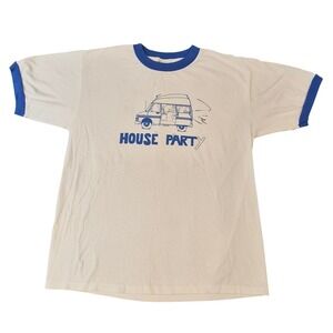 Vintage Hanson House Party Ringer T-Shirt Zac Autographed Week Day Warrior M